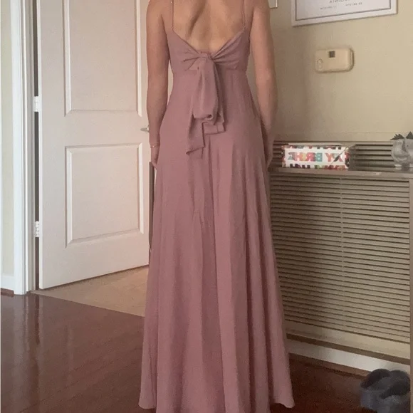 Elegant Pink Maxi Dress - Picture 2 of 3